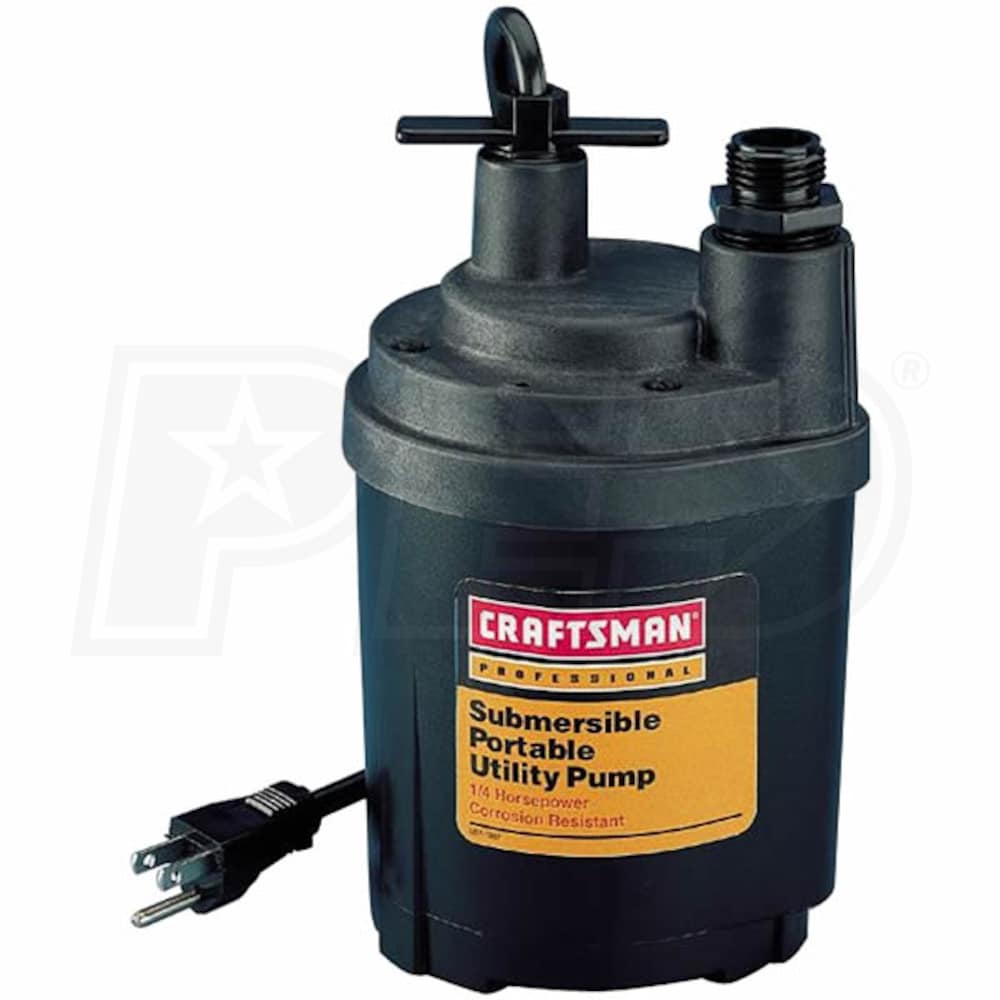 Craftsman 08302655000 Professional 30 Gpm 3 4 Inch Or 1 Inch Submersible Utility Pump