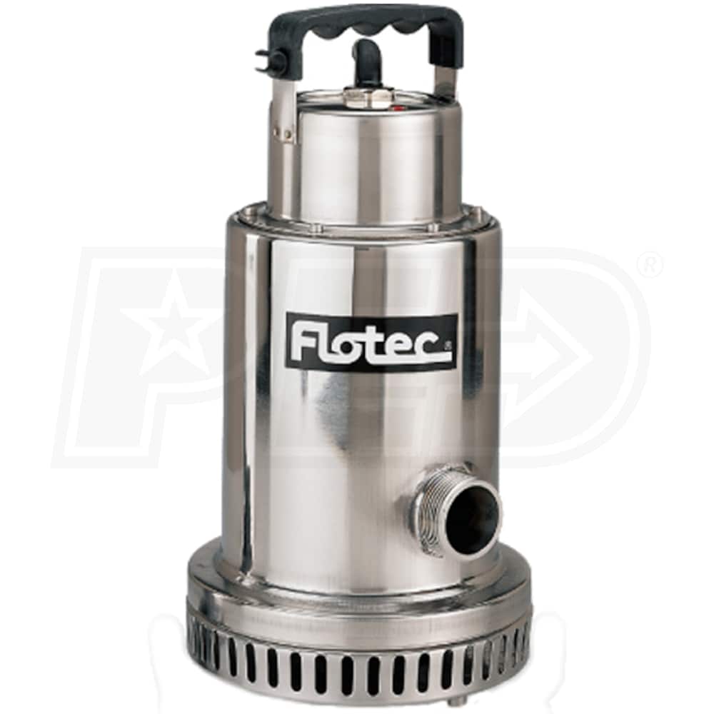 FloTec FP0S4100X Flotec 68.3 GPM 1/2 HP 11/4Inch Stainless Steel
