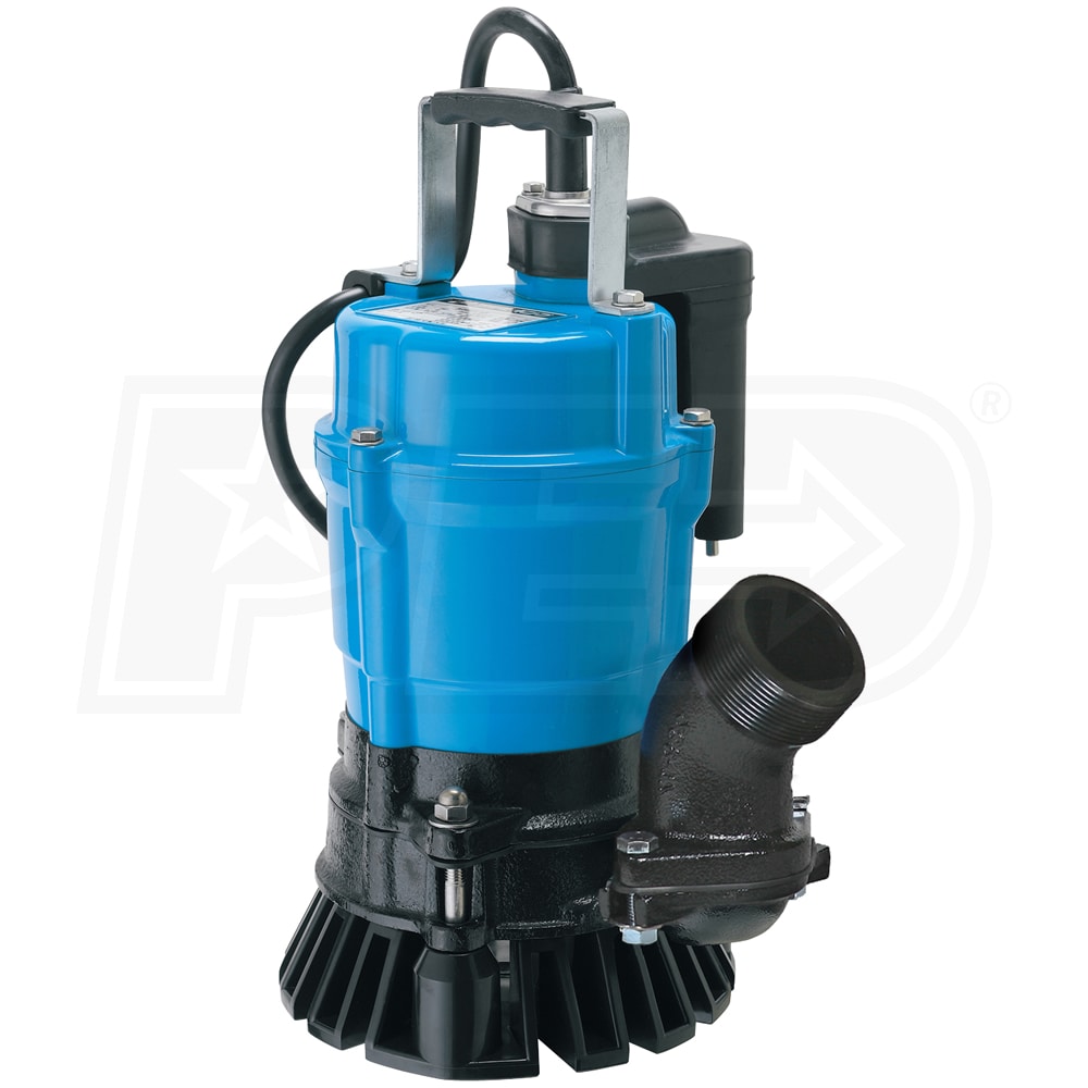 Tsurumi HS2.4S-62 Semi-Vortex Submersible Trash Pump with Agitator 2 1/2 HP for sale online