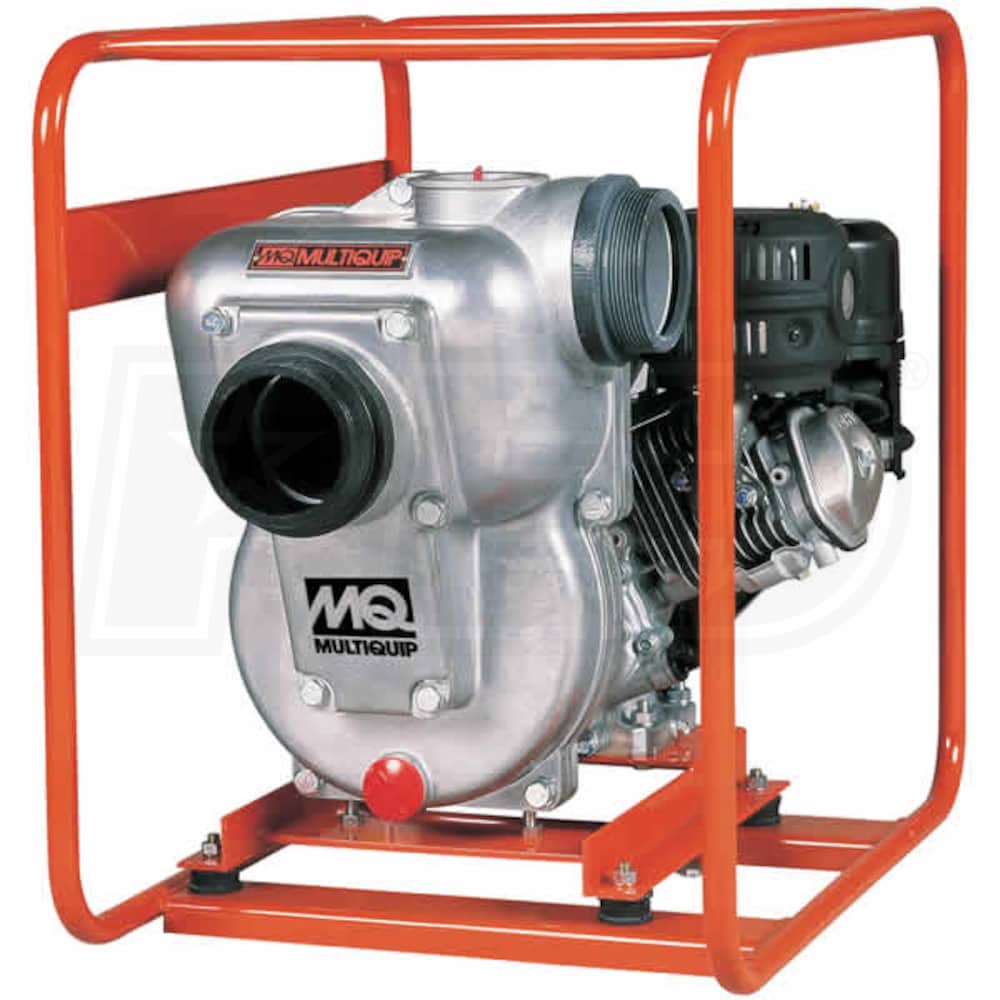 Multiquip QP2TH Gasoline Powered Trash Pump with Honda Motor 211 GPM 2 Suction & Discharge 4.8 HP