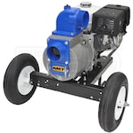 AMT Pump 3993-Z6 - 530 GPM (4") Electric Start Diesel Trash Pump w/ HATZ 1B50 Diesel Engine & Heavy-Duty Wheel Kit