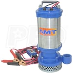 AMT 43 GPM 12-Volt Submersible Utility Pump w/ 30' Power Cord