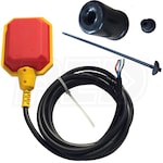 Sump Alarm Tether Float Switch (Wire Lead) w/ 10' Cord