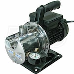 Burcam Pumps 15 GPM 3/4 HP Stainless Steel Portable Sprinkler Pump